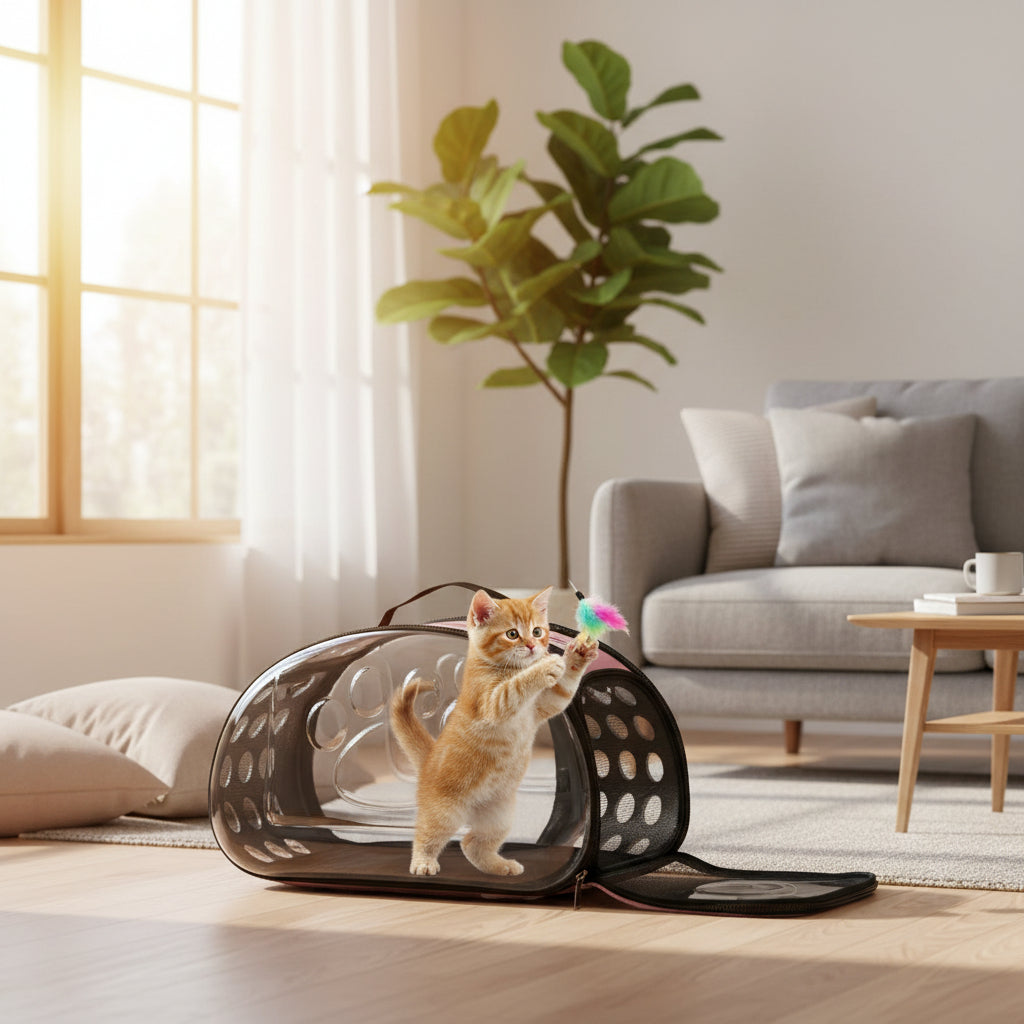 L'Écrin Nomade : Le Sac de Transport pour Chats et Chiens
