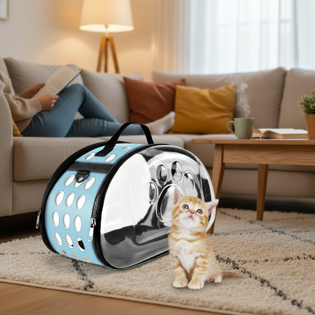 L'Écrin Nomade : Le Sac de Transport pour Chats et Chiens