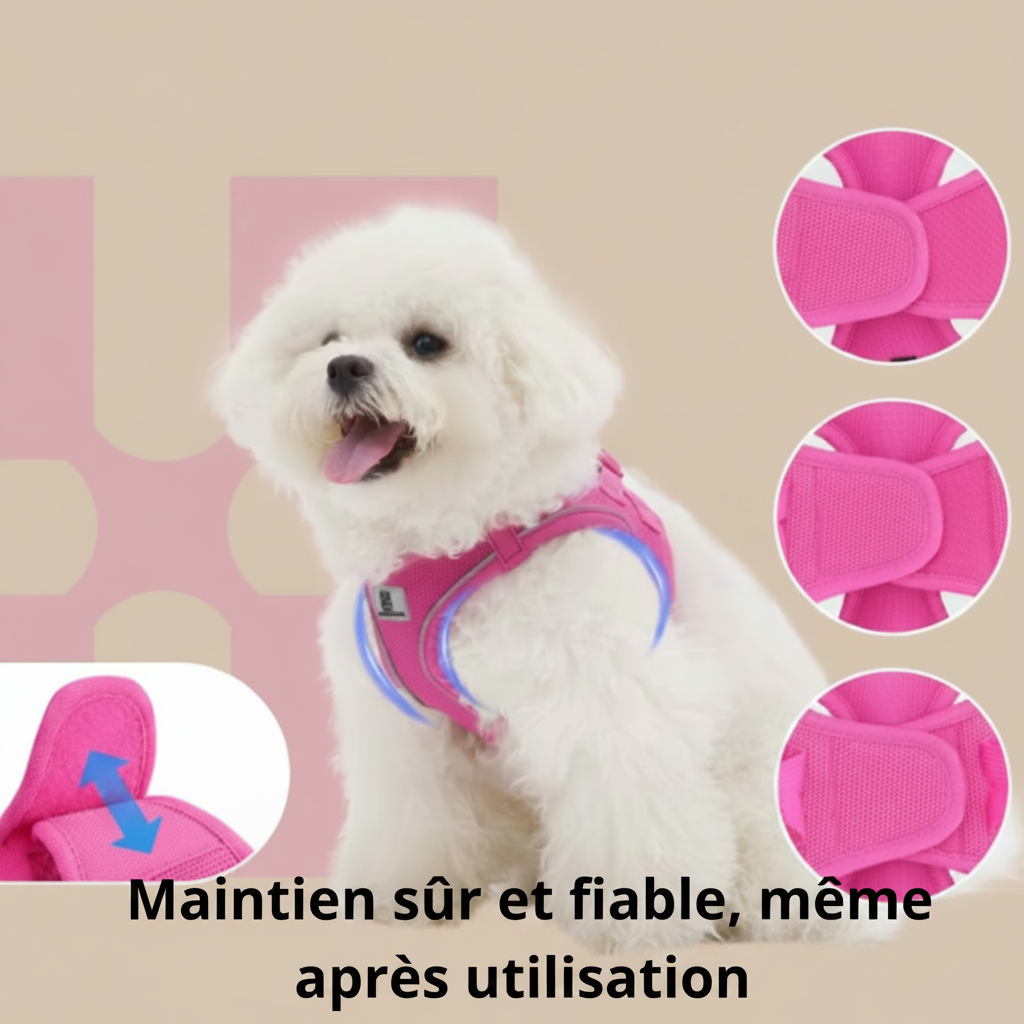 Harnais confort et sécurité pour chien