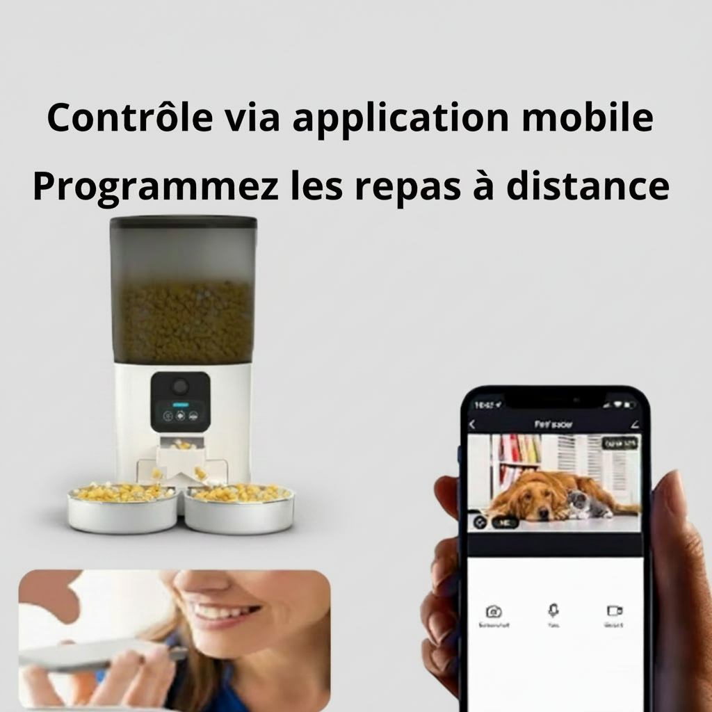 La Borne de Nutrition Intelligente , Contrôle depuis votre téléphone
