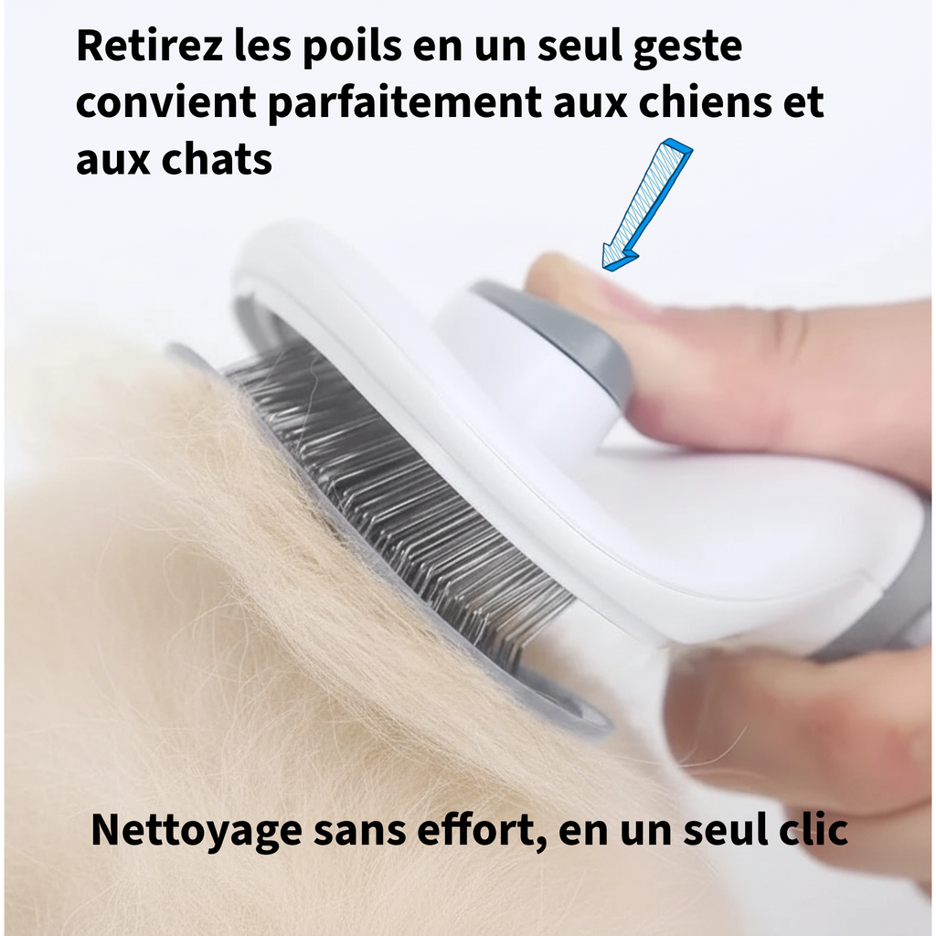 SilkTouch Pro™ – Brosse auto -nettoyante pour chien & chat