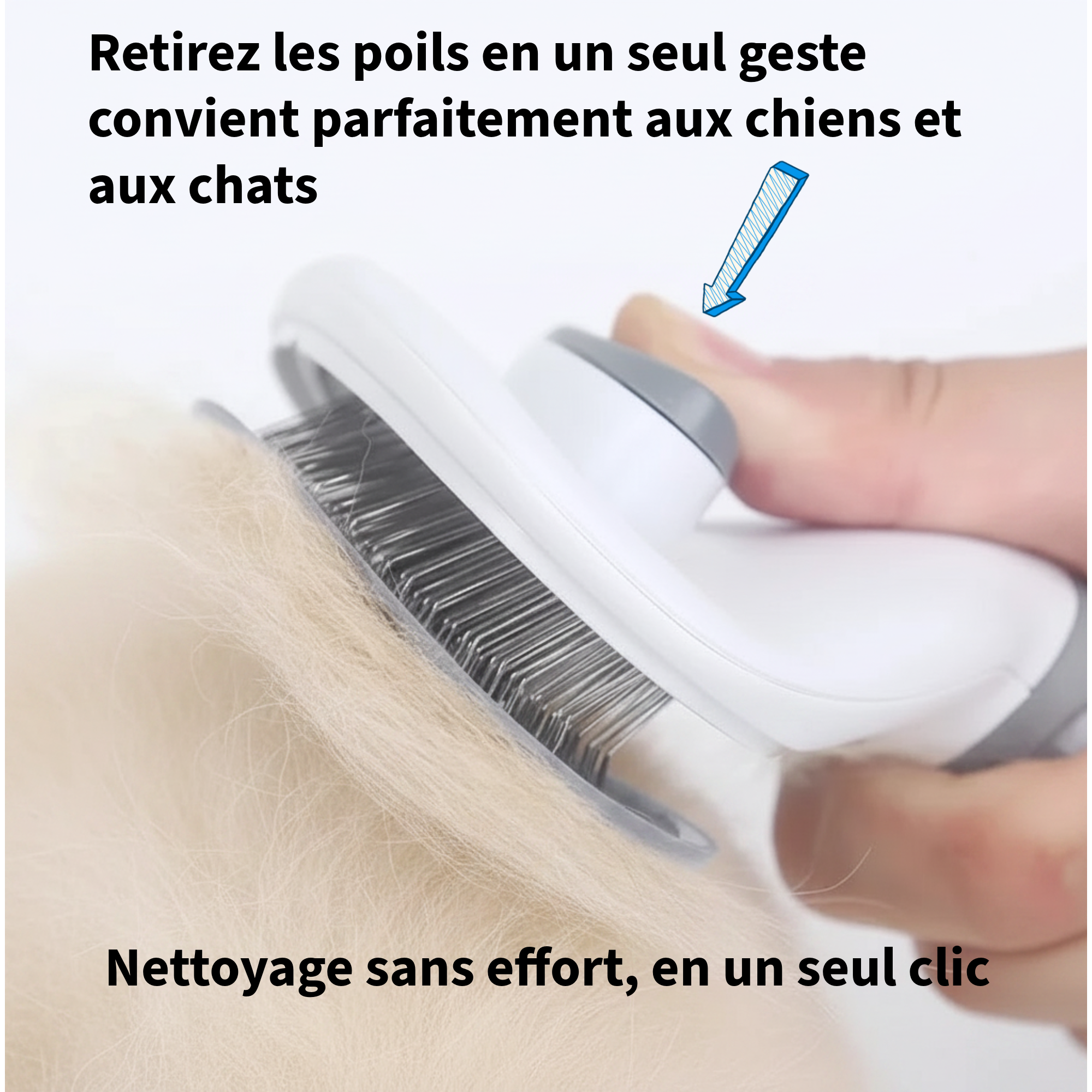 SilkTouch Pro™ – Brosse auto -nettoyante pour chien & chat