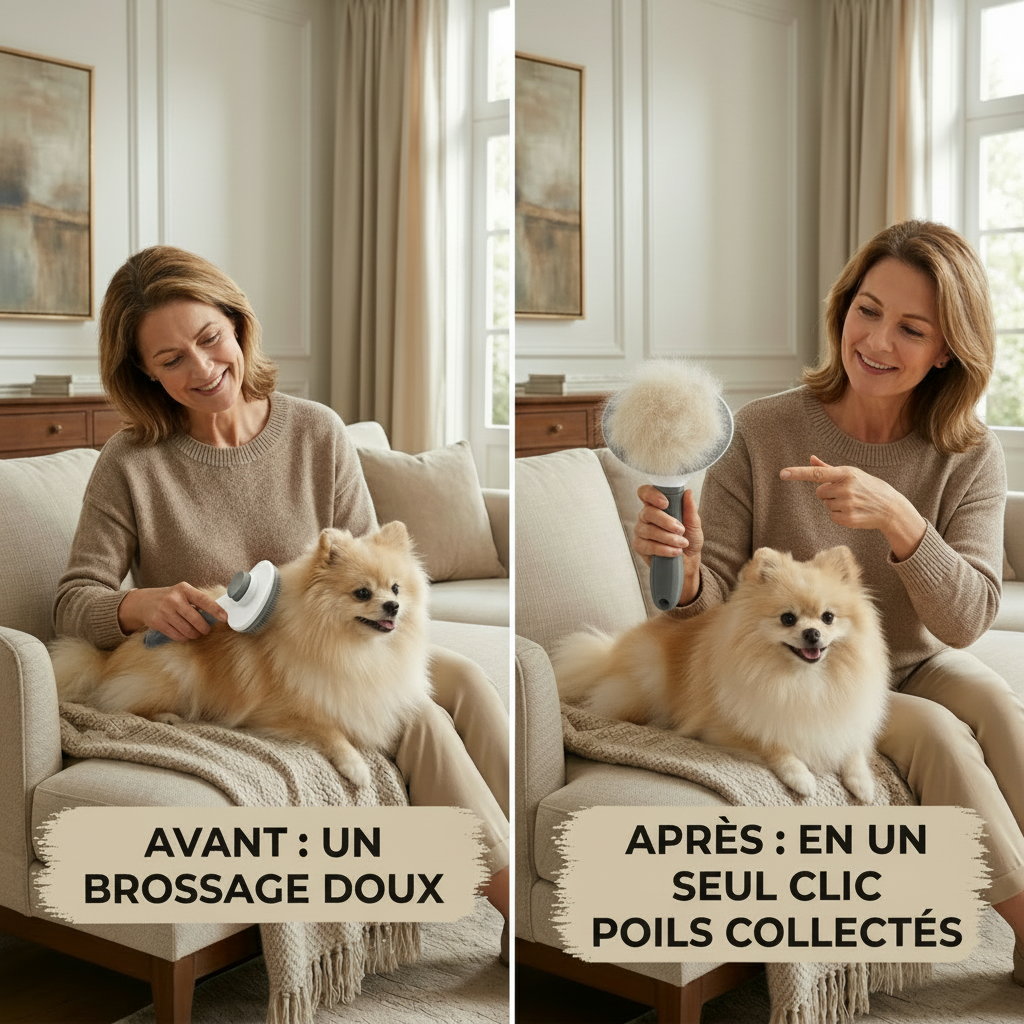SilkTouch Pro™ – Brosse auto -nettoyante pour chien & chat